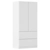 Drehtürenschrank Costa Weiß B: 91 cm - Weiß, MODERN, Holzwerkstoff (91/197/54cm) - Rauch Möbel