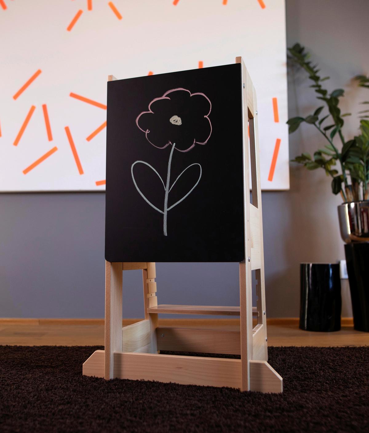 Zubehör Tafel Felix Schwarz, Bxhxt: 39,5x42,5x1 Cm - Schwarz, Basics, Holz (39,5/42,5/1cm) - tiSsi