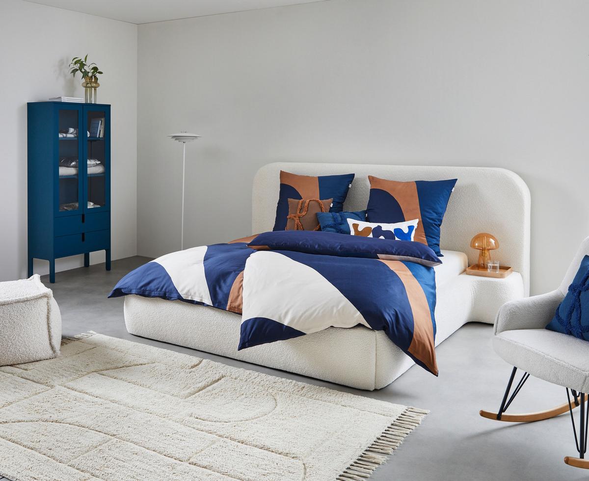 Polsterbett mit Lattenrost 180x200 cm Genesis Weiß - Schwarz/Weiß, MODERN, Holz/Holzwerkstoff (180/200cm) - MID.YOU