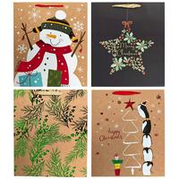 Geschenktasche XMAS ca. 30x40x12 cm - Multicolor, MODERN, Papier (30/40/12cm)