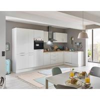 Eckküche Turin Weiß/Eiche Dekor 370x175 cm - Weiß/Eiche Artisan, Basics, Holzwerkstoff (370/175cm) - MID.YOU