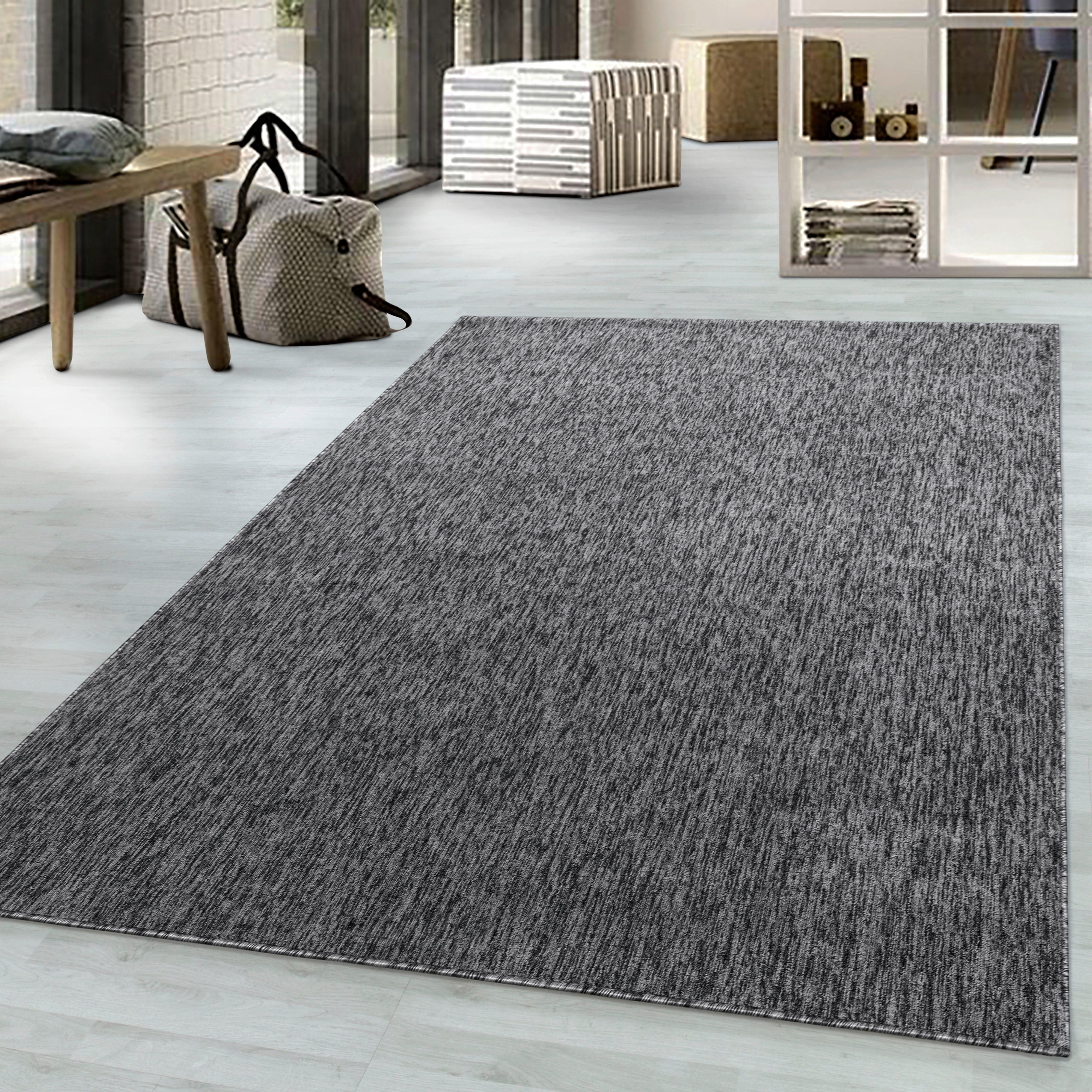 Webteppich Grau Nizza 240x340 cm - Grau, KONVENTIONELL, Textil (240/340cm)