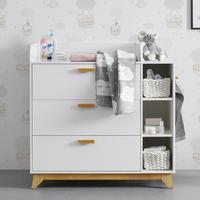 Přebalovací komoda MILAN - bílá, Moderní, dřevo (109,4/109,5/76cm) - Modern Living