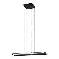 LED-Pendelleuchte Savilanas Smartphone-Steuerung - Schwarz/Weiß, Design, Kunststoff/Metall (77/20/110cm) - Eglo