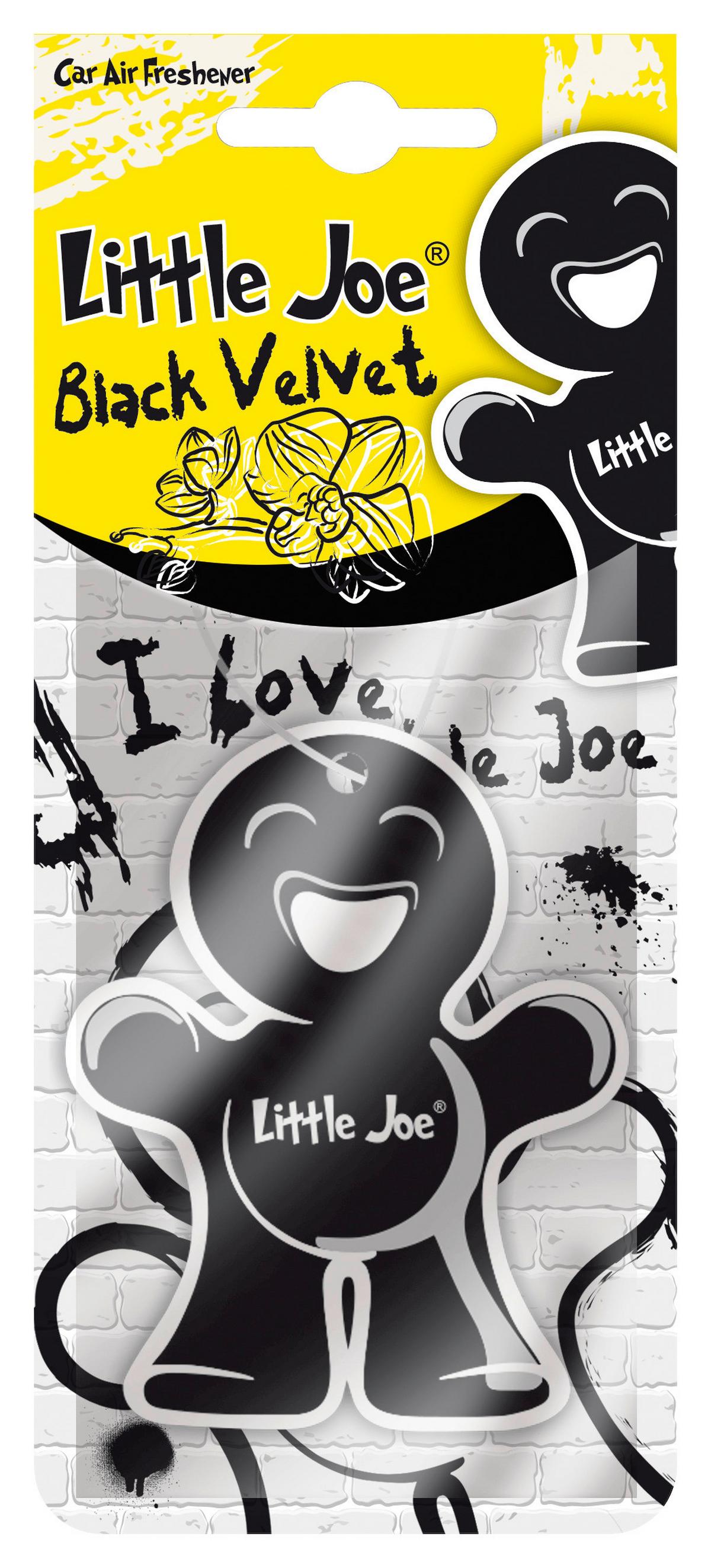 Lufterfrischer Little Joe Black Velvet 1 Stk - Schwarz, Basics, Papier (8/15/0,1cm)