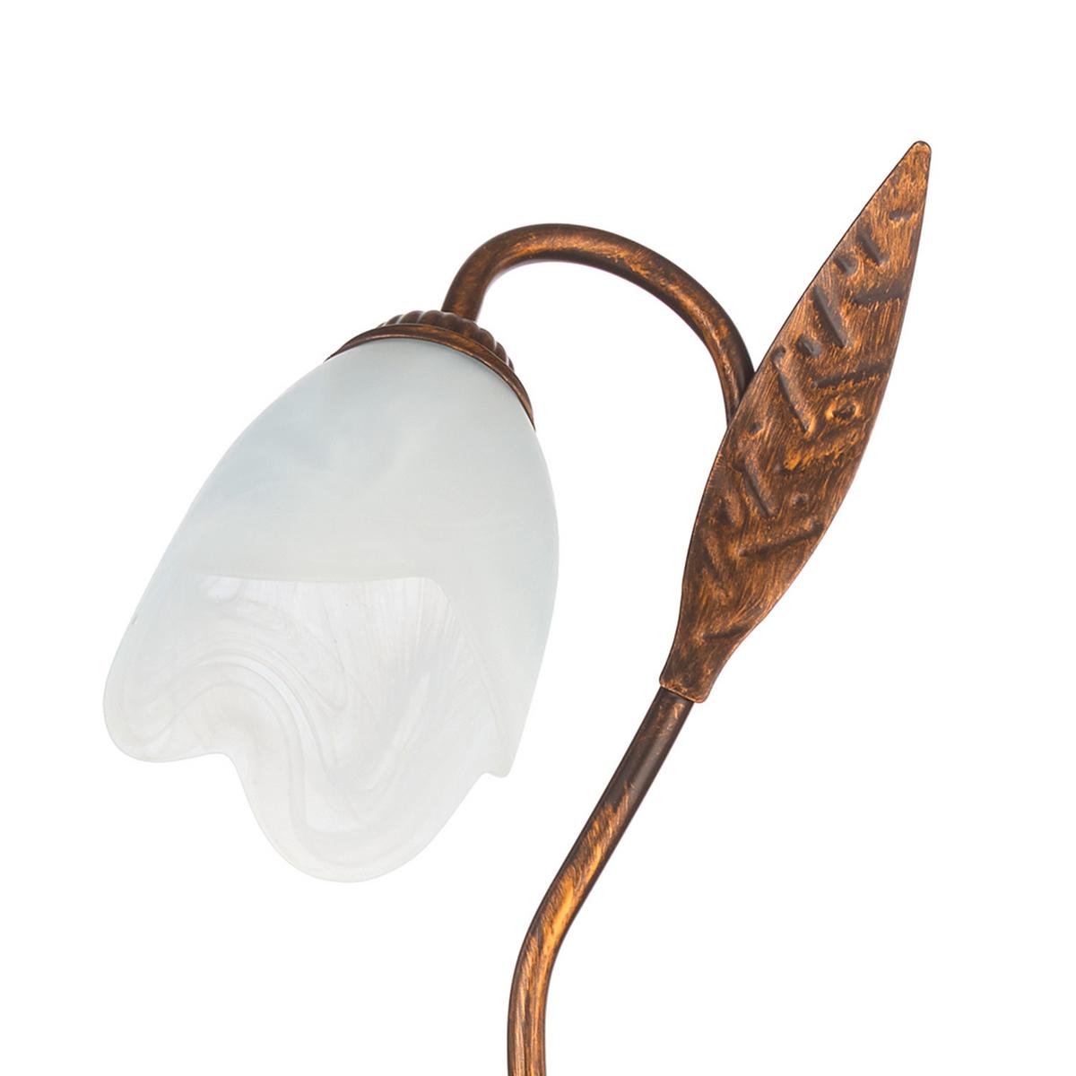 Deckenleuchte 4240/Pl2 - Bronzefarben, KONVENTIONELL, Glas/Metall (55/40/18cm)