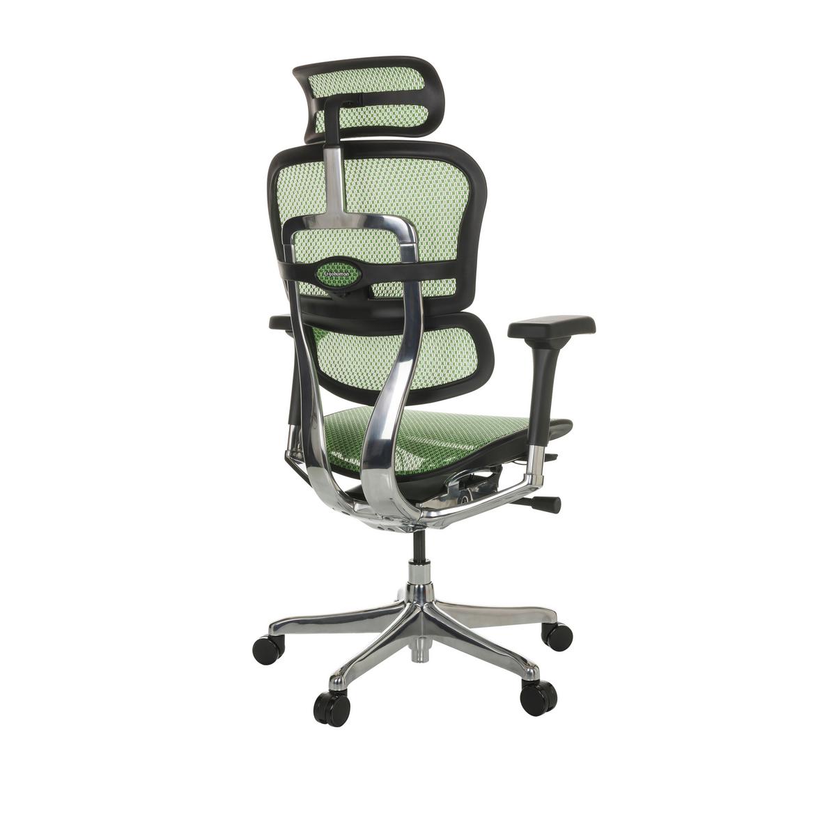 Drehstuhl Ergohuman I - Silberfarben/Schwarz, Basics, Kunststoff/Textil (69/119-144/65cm) - MID.YOU