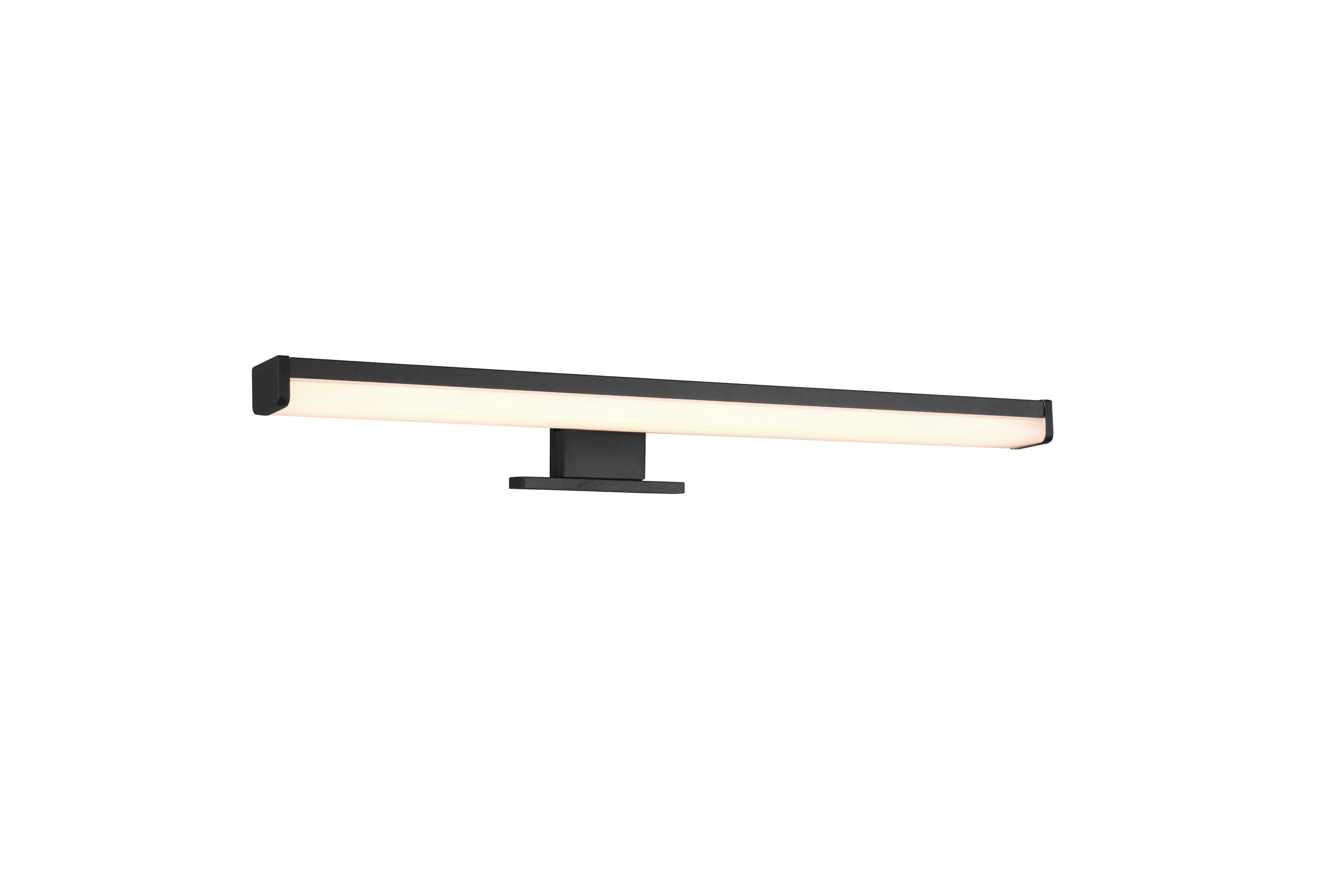 LED-Wandleuchte Lino 1-Flammig Schwarz Matt - Schwarz, Basics, Kunststoff (40/6/10,5cm) - Trio Leuchten