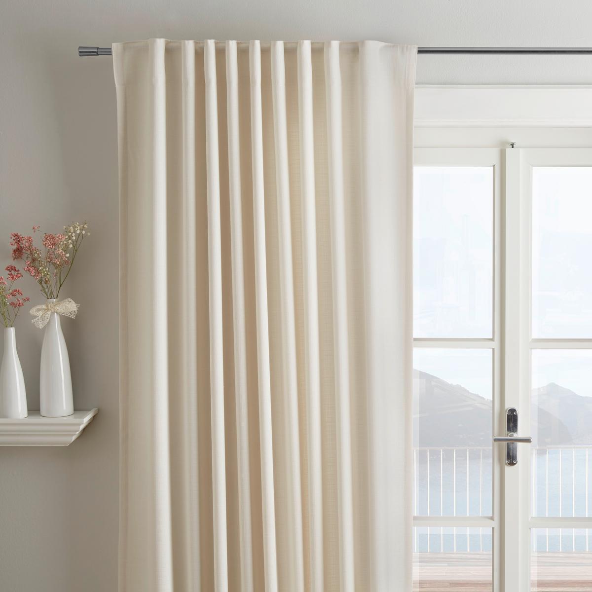 HOTOVÝ ZÁVES Leo, 135/255cm, prírodná - prírodná farba, textil (135/255cm) - Premium Living