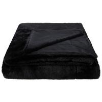 Puha Takaró Kb. 140/190cm - fekete, Modern, textil (140/190cm) - Luca Bessoni