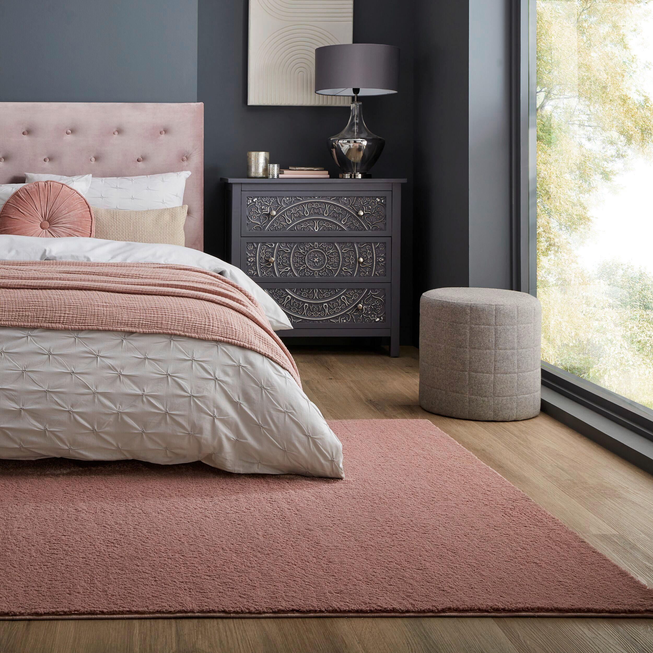Webteppich Sheen Rug Pink 120x170 - Rosa, Basics, Textil (120/170cm)