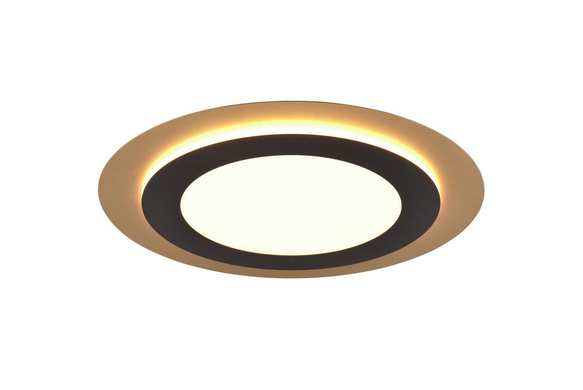 LED-Deckenleuchte 641519280 Morgan - Goldfarben/Schwarz, Basics, Metall (45/4,2cm) - Trio Leuchten