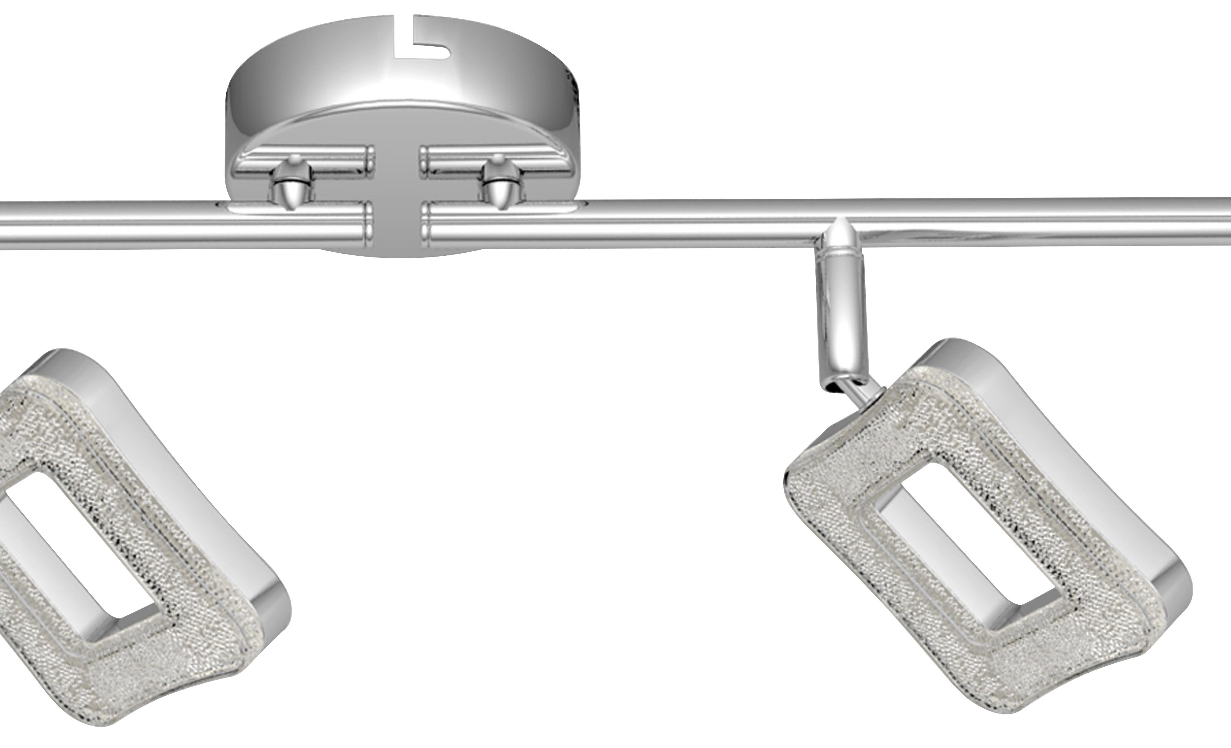 Led-strahler Amelie 4-flammig Verstellbar L: 63 Cm - Chromfarben, MODERN, Kunststoff/Metall (15,5/63cm) - Luca Bessoni