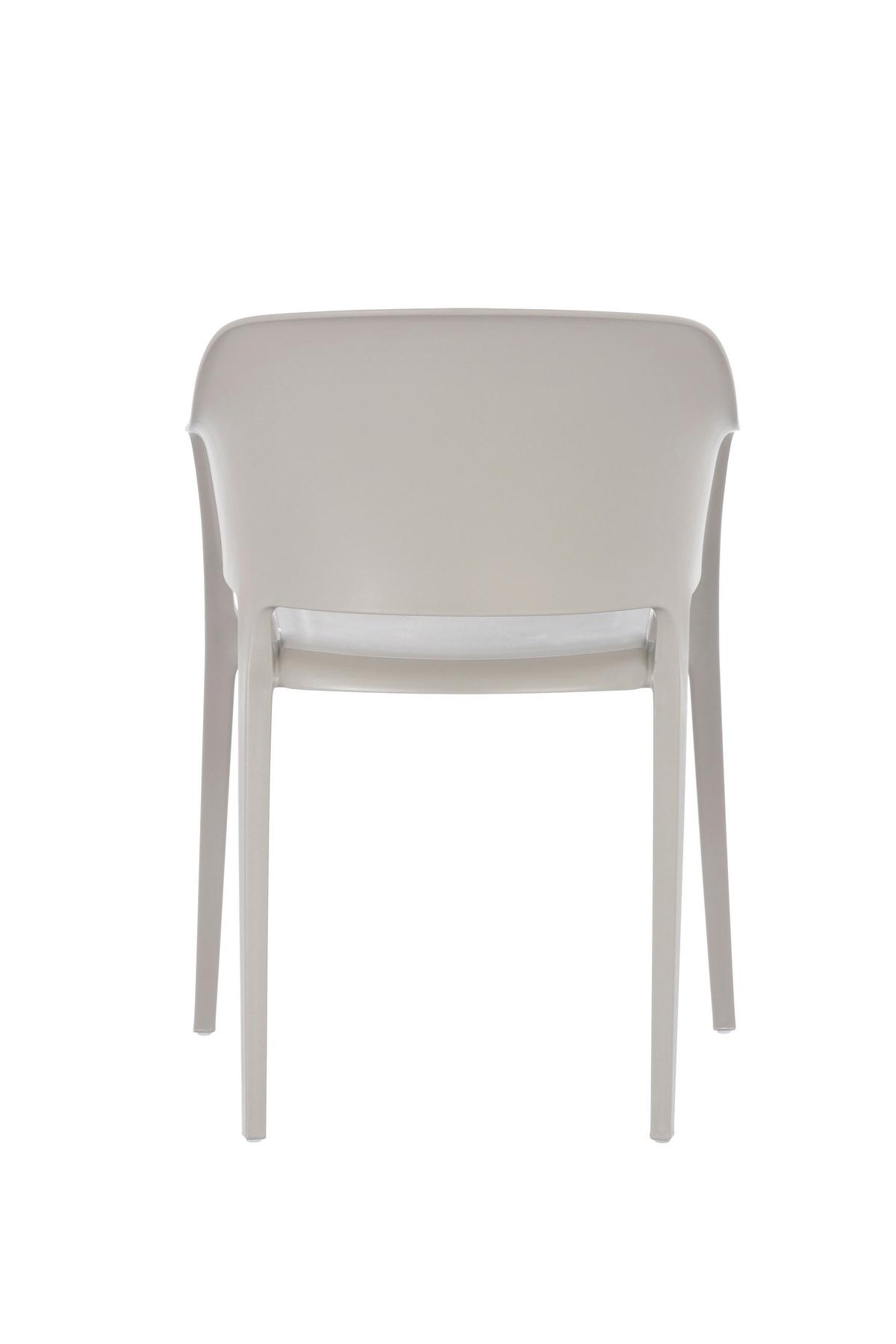 GARTENSTUHL-SET GIETHOORN - Hellgrau, MODERN, Kunststoff (54,5/77,5/55cm) - Gardenson