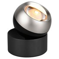 LED-Tischleuchte 544410107 ORBIT - Schwarz/Nickelfarben, Design, Metall (10/14cm) - Trio Leuchten
