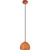 Hängeleuchte 8550133 Acorn I - Erle/Schwarz - Erlefarben/Schwarz, Natur, Holz (17,5/90-140cm)