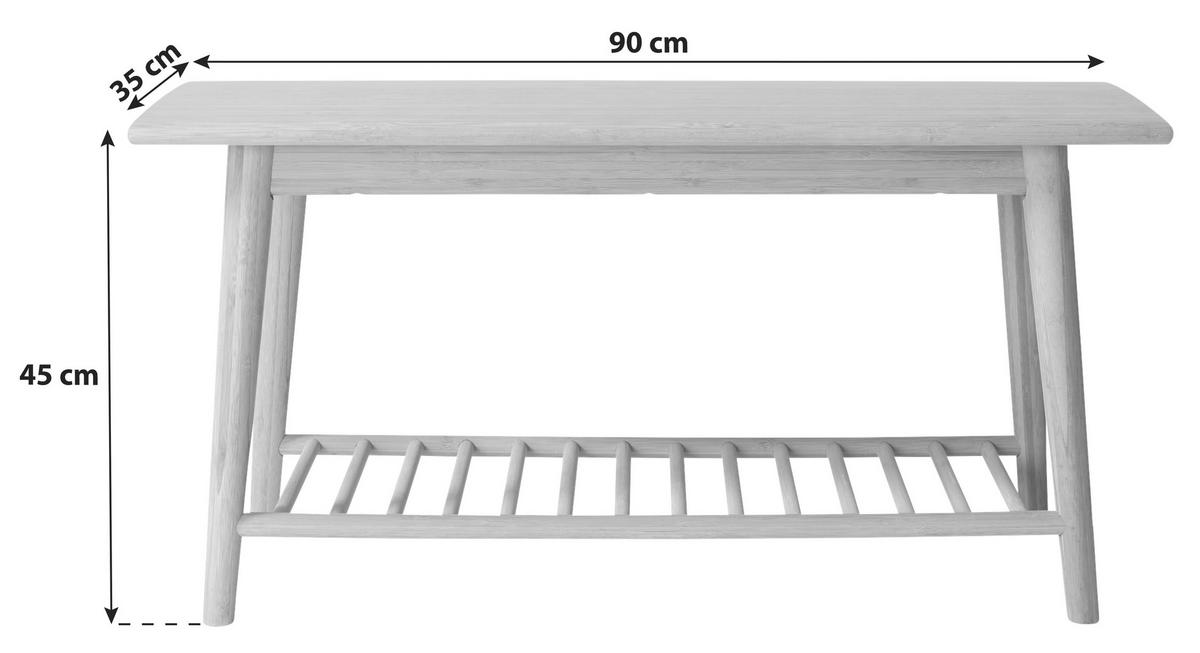 Schuhbank Noble 4168020 - Schwarz, ROMANTIK / LANDHAUS, Holz (90/45/35cm) - MID.YOU