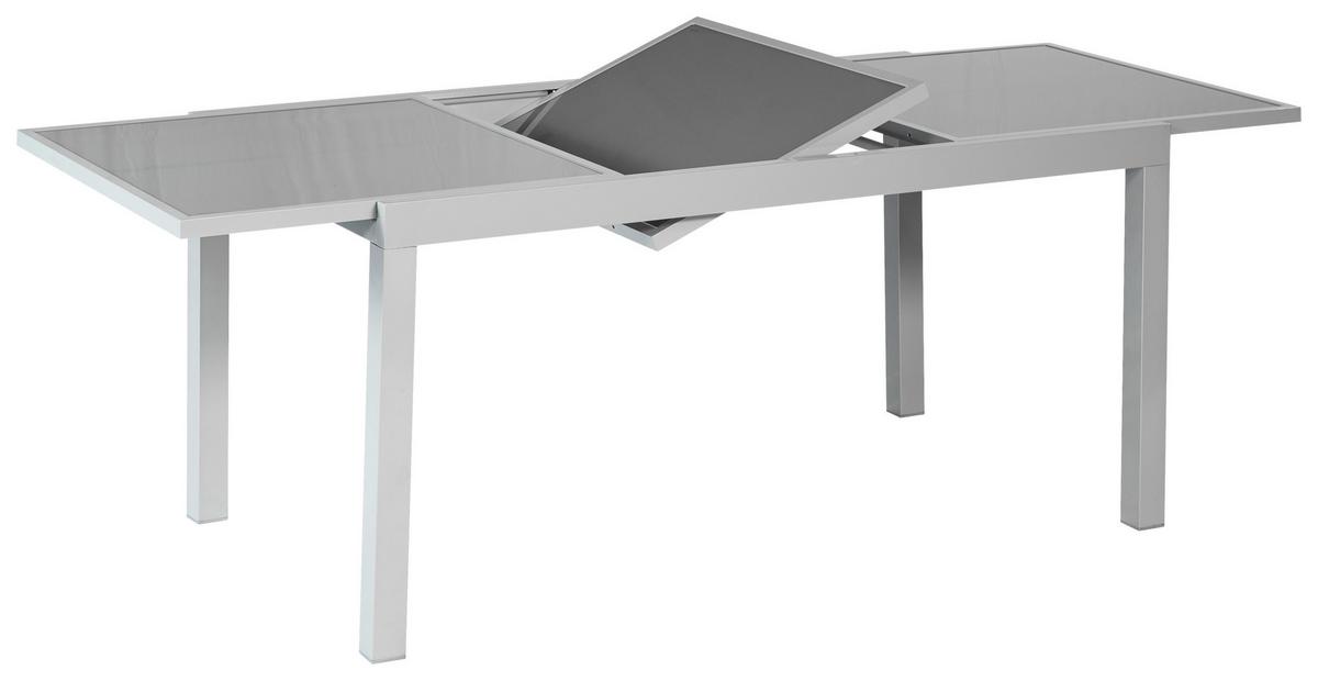 Gartenset Amalfi - Silberfarben/Braun, MODERN, Textil/Metall - Gardenson