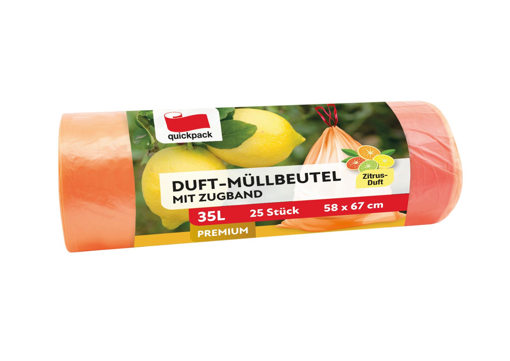 MÜLLSACK DENI - Orange, Basics, Kunststoff (5,8/17,3cm) - Quick Pack