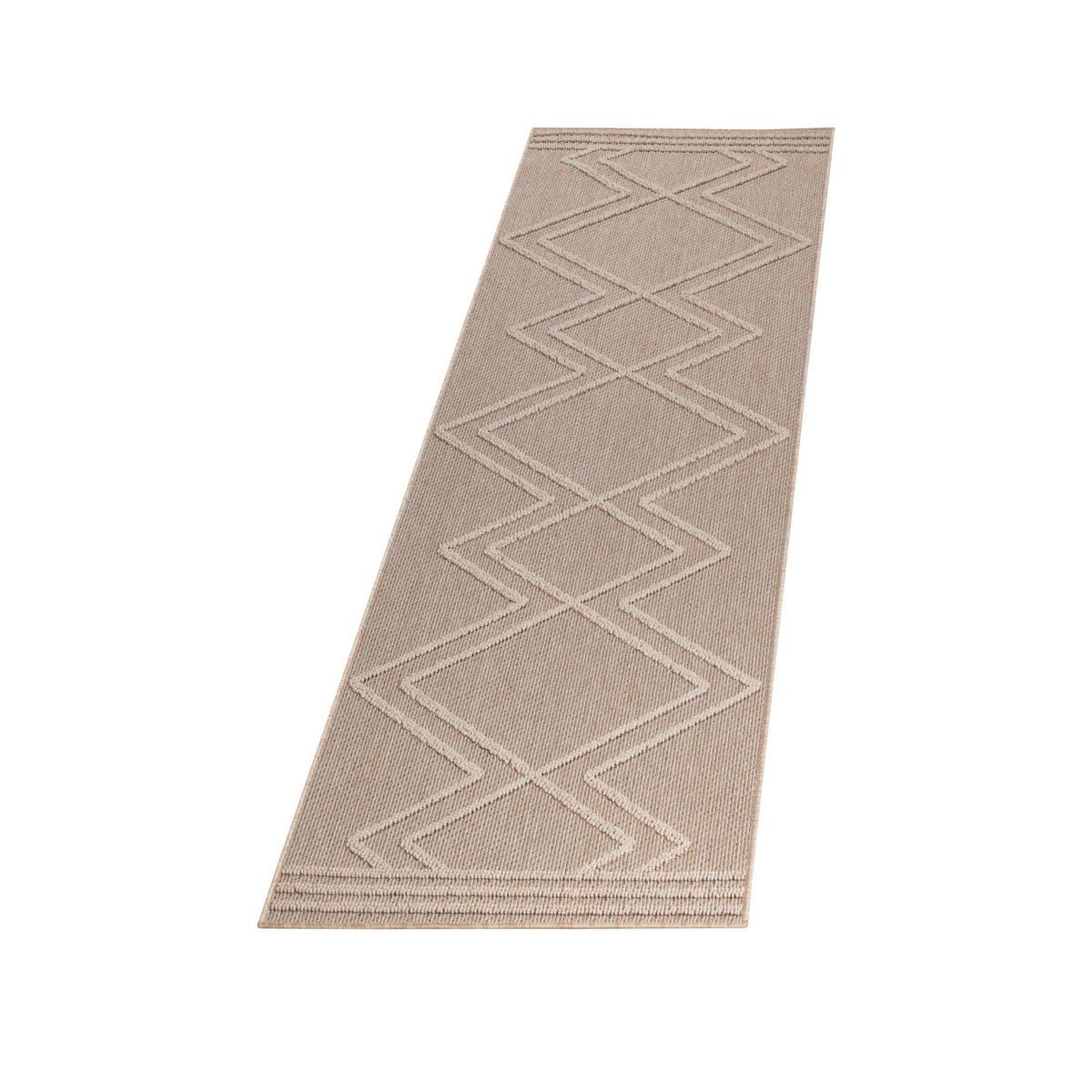Läufer Patara - Beige, Design, Textil (80/250cm) - Novel