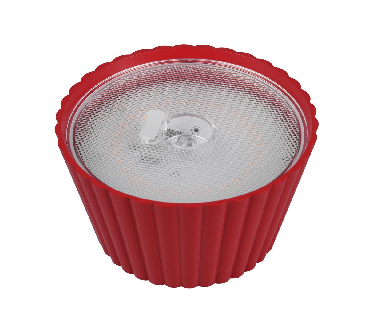 Akku-tischleuchte R57706110 Suarez - Rot, Trend, Metall (13,5/39cm)