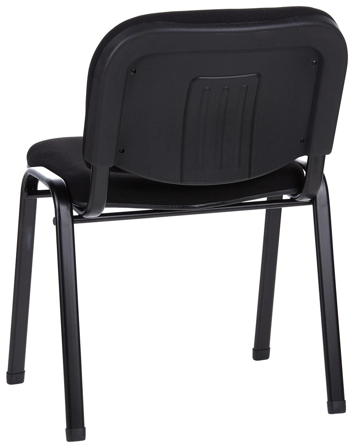 Besucherstuhl Xt 600 - Schwarz, Basics, Textil/Metall (58/84/48cm) - MID.YOU