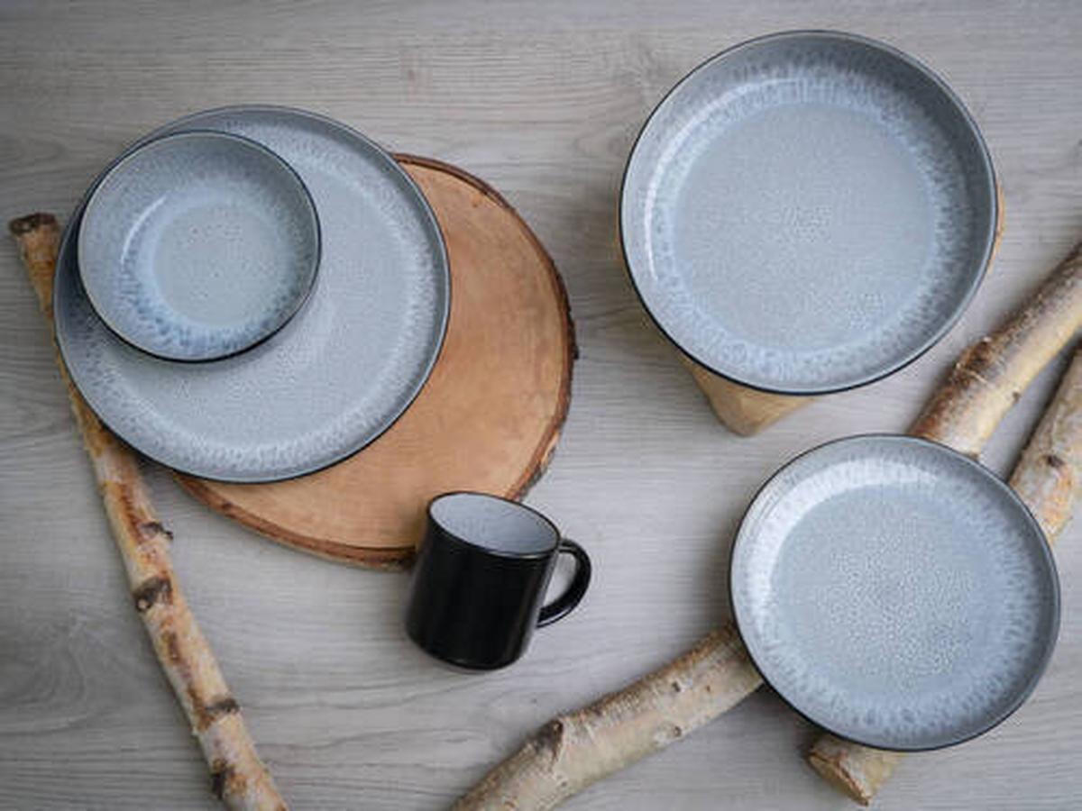 Kombiservice 21518 Nordic Fjord Frost - Hellgrau, Trend, Keramik - Creatable