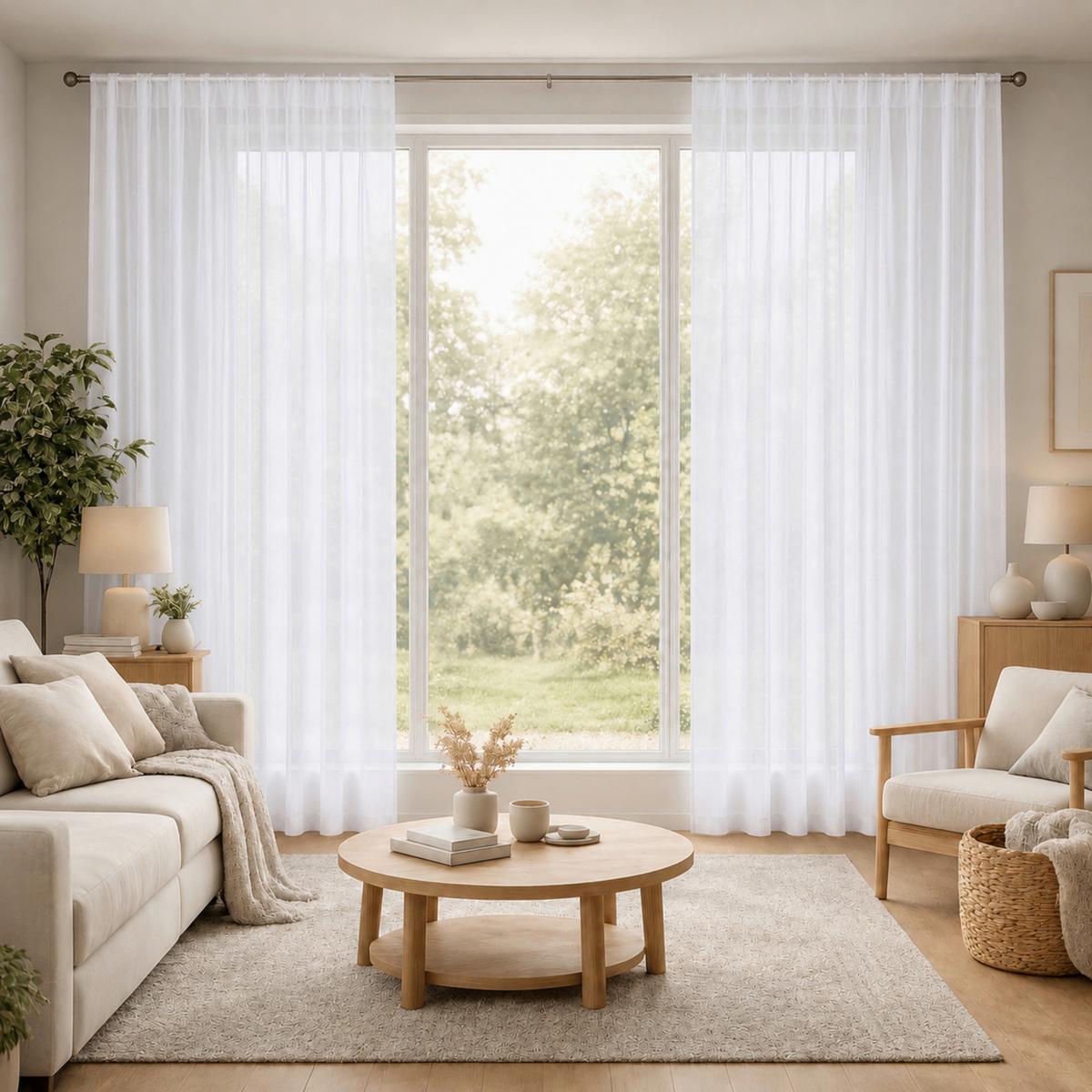 Készfüggöny Dolly Kb. 140/245cm - fehér, Konventionell, textil (140/245cm) - Ondega