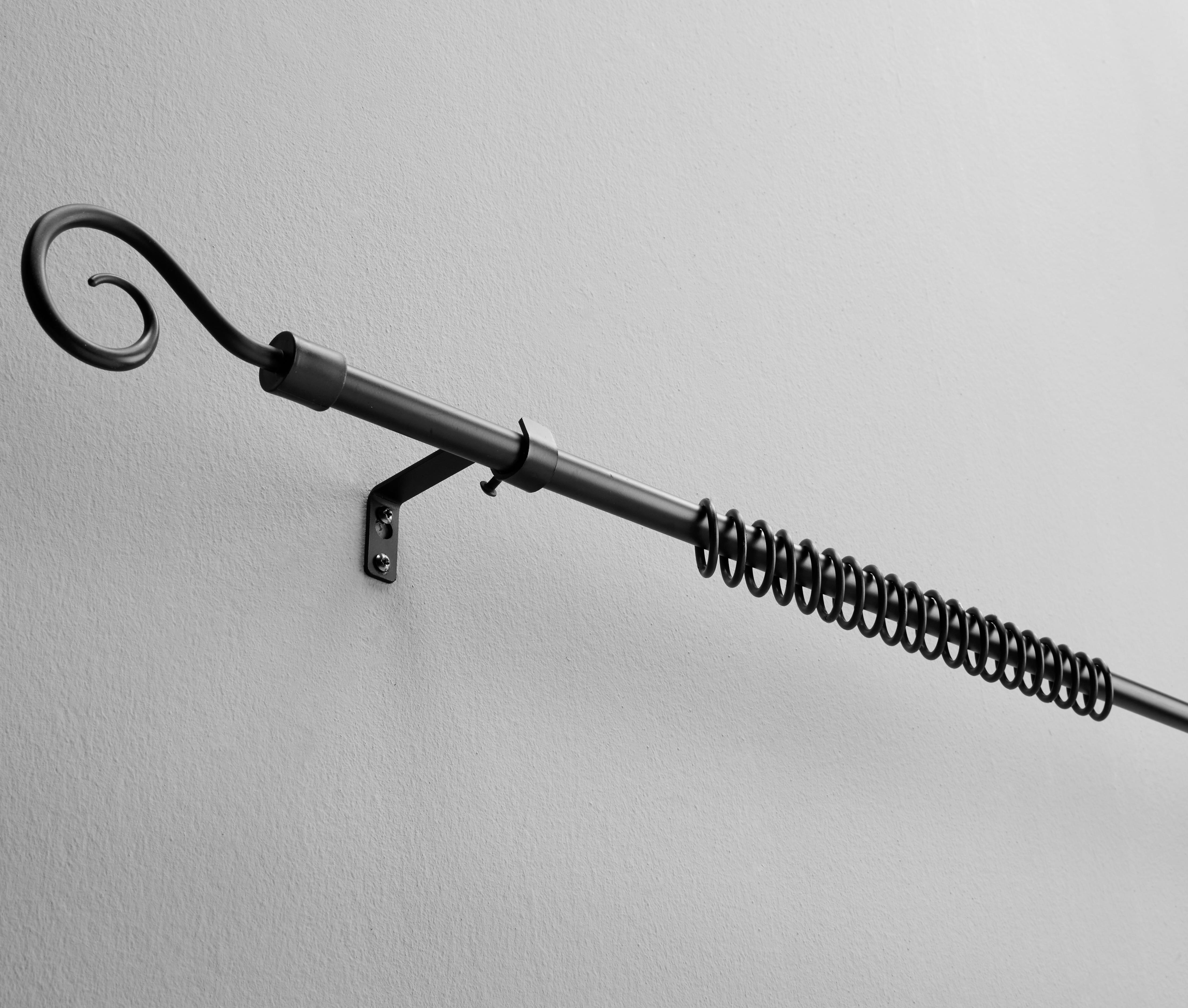 Sada Tyčí Na Závesy Black Night-Based, 130-240cm - čierna, kov/plast (130-240cm) - Based