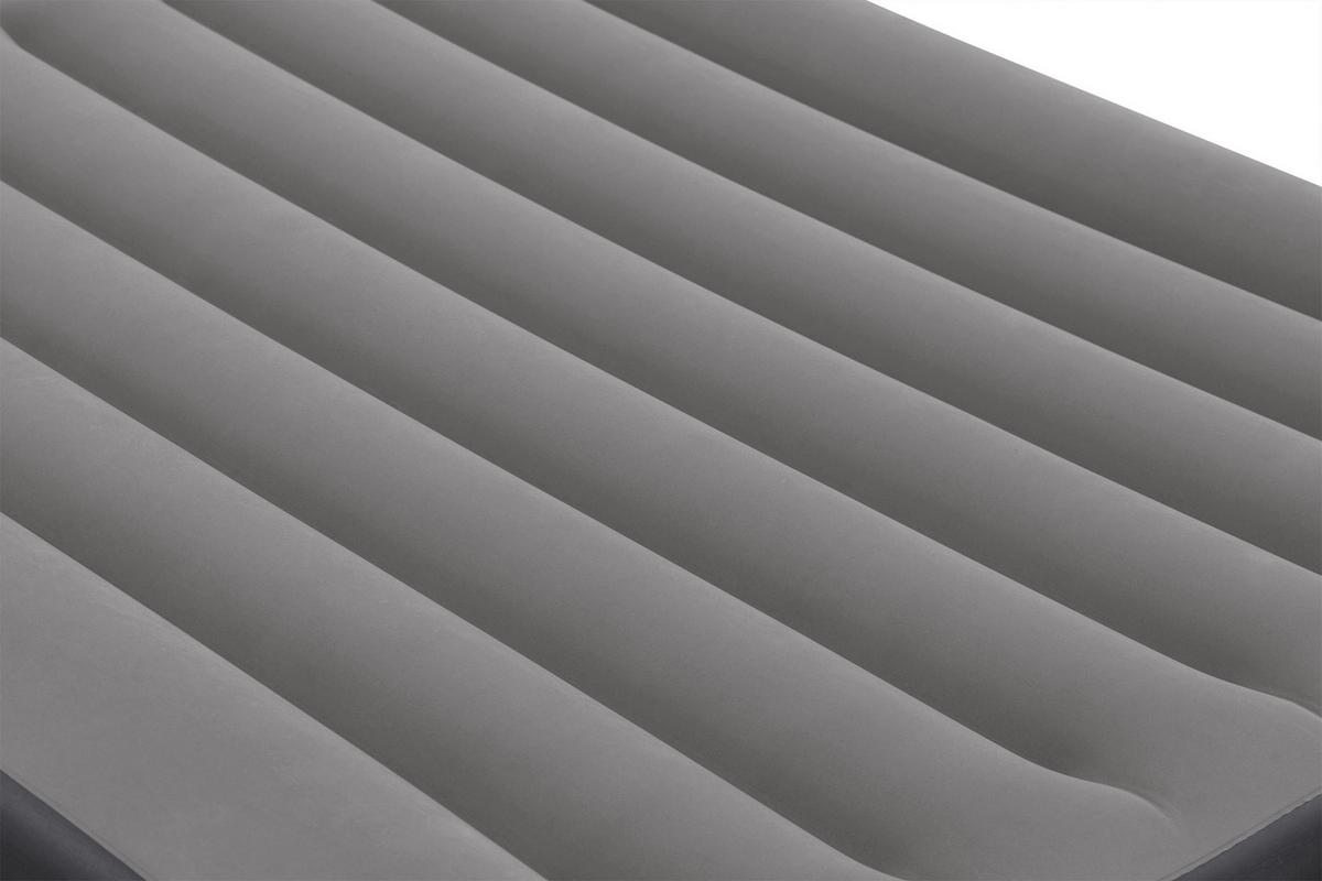 Luftbett Lena 203x152x36 Cm Bis 300kg, Inkl. Pumpe - Dunkelgrau/Schwarz, KONVENTIONELL, Kunststoff/Metall (203/152/36cm) - Bestway