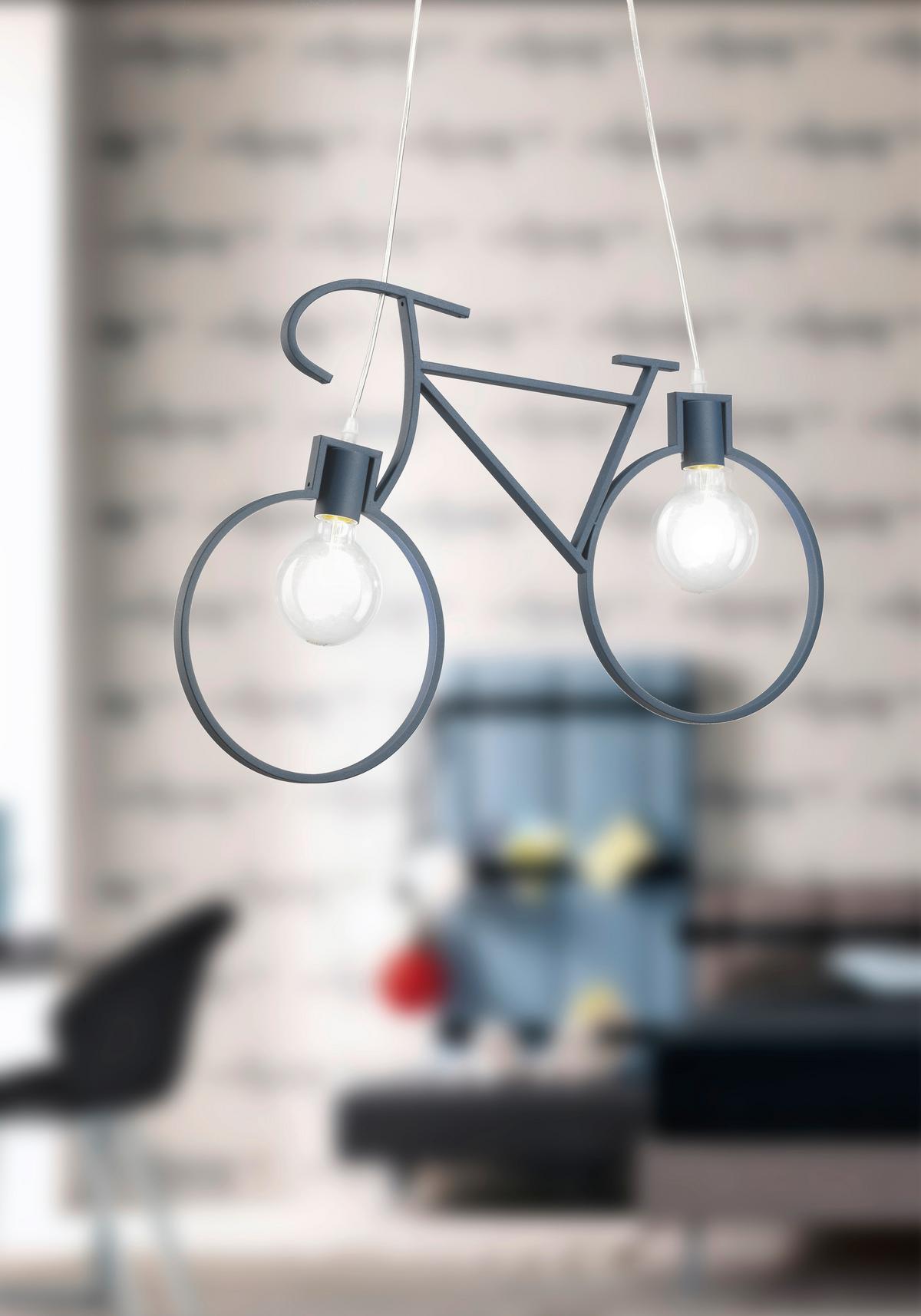 Kinderhängeleuchte 4900/sb - Blau, Basics, Metall (67/4/125cm)