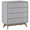 Kommode Cassie Grau 80 cm - Eichefarben/Grau, Design, Holzwerkstoff (80/88/39cm) - MID.YOU