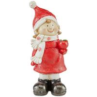 Dekofigur Kind Anika - Rot/Schwarz, KONVENTIONELL, Kunststoff (11/9,5/26,5cm) - Luca Bessoni