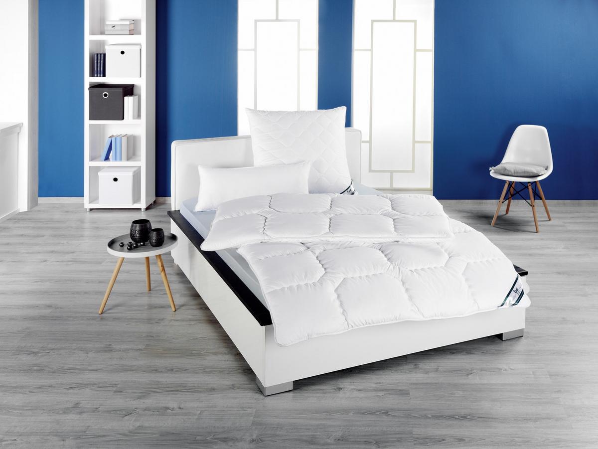Kopfkissen Kansas 70x90 Cm Faserbällchen - Weiß, KONVENTIONELL, Textil (70/90cm) - FAN