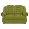 2-sitzer-sofa Boston Grün Chenille - Schwarz/Grün, KONVENTIONELL, Textil (145/102/101cm) - Livetastic