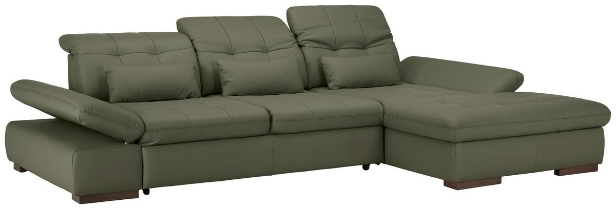Rohová sedačka SANFINO, pravá, antracitová pravá kůže - barvy chromu/antracitová, Konvenční, kov/kůže (305/199cm) - Premium Living