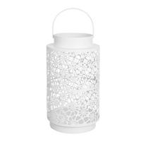 Laterne Lena - Weiß, KONVENTIONELL, Metall (14/23.6cm) - Luca Bessoni