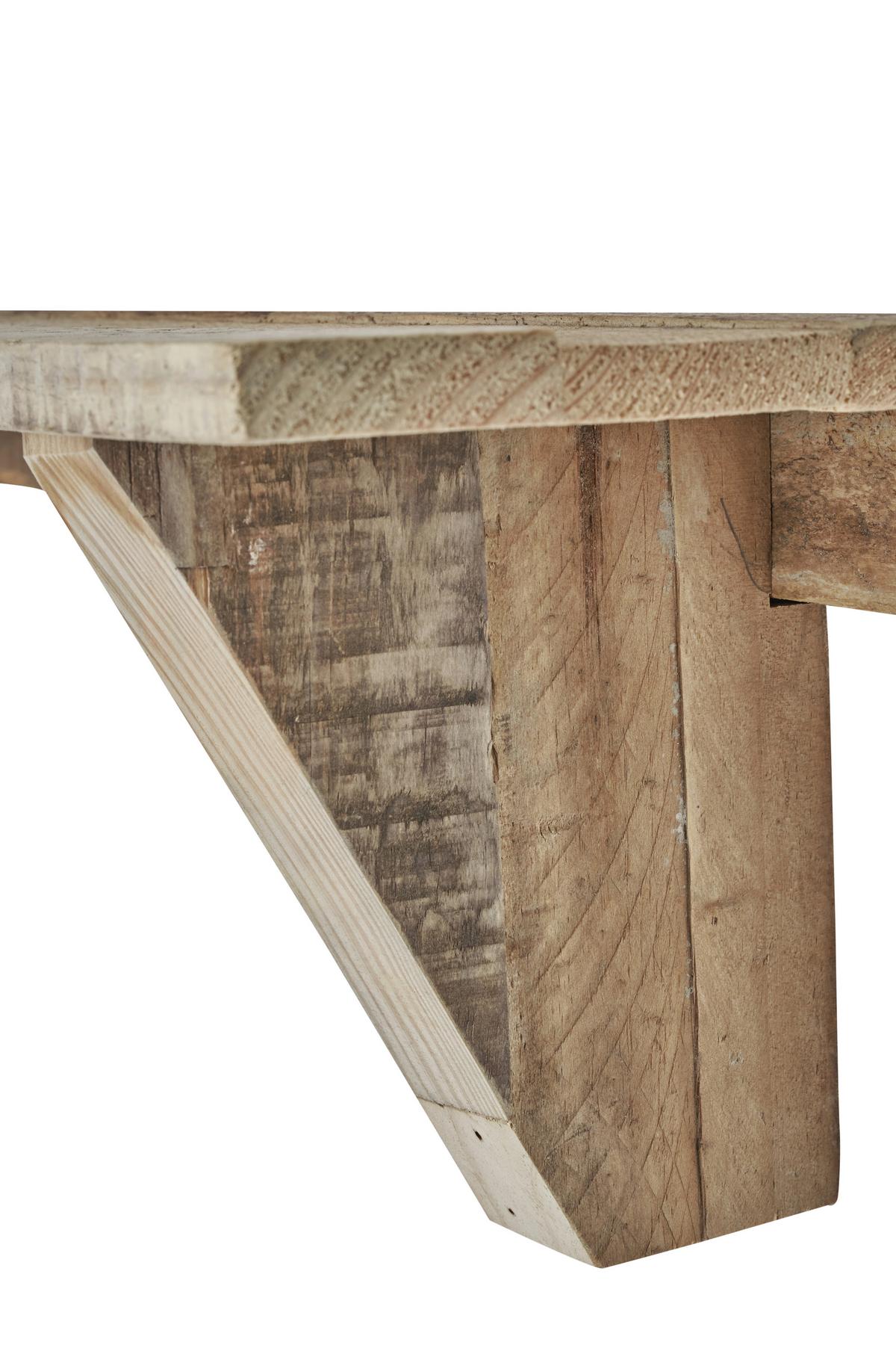 Wandboard Angus Hellbraun Massiv 100 cm - Hellbraun, Natur, Holz (100/20/22cm)
