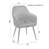 Židle S Područkami Martha -Top- - magenta/černá, Moderní, kov/textil (57/83,5/58cm) - Modern Living