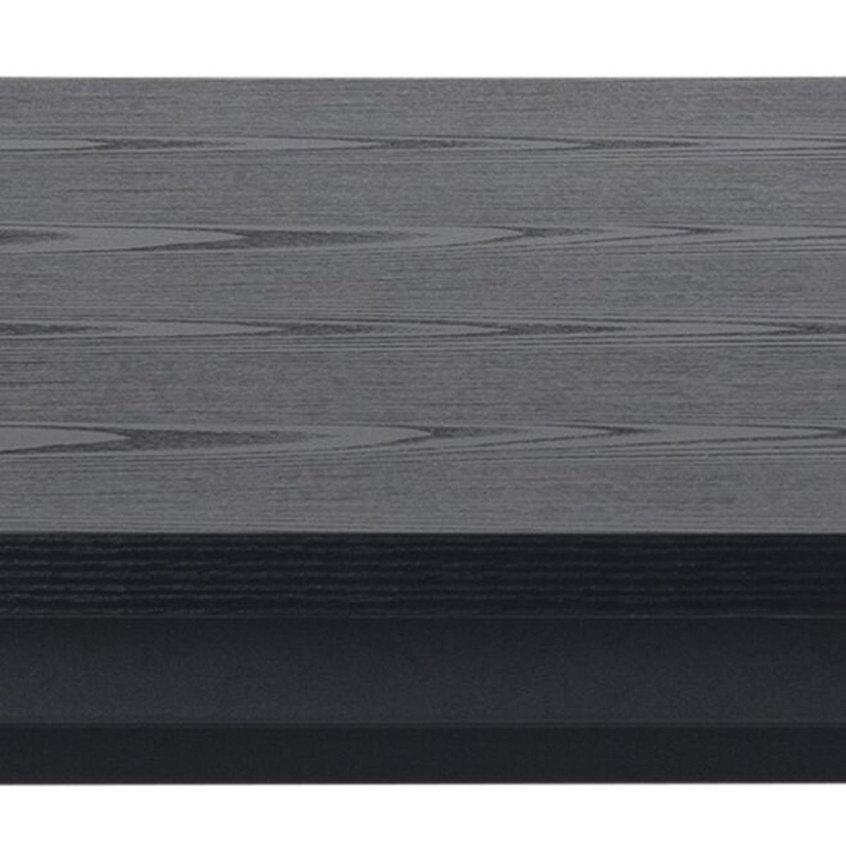 Jídelní stůl ANGUS 200x90 - černá, Konvenční, kov/kompozitní dřevo (200/74/90cm) - Lomoco