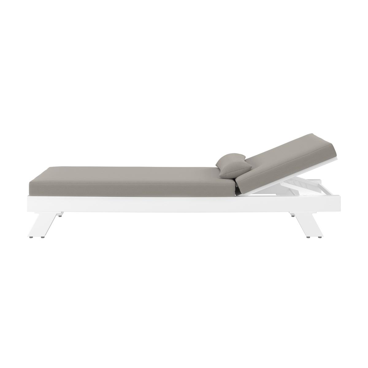 ZÁHRADNÉ LEŽADLO SUSA - svetlosivá, Modern, kov/textil (200/64/40cm) - Bessagi Garden