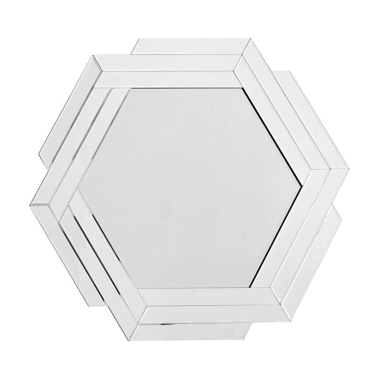 Nástěnné zrcadlo barvy stříbra - barvy stříbra, Basics, kov/sklo (80/85/1.6cm)