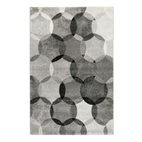 Webteppich Silber/Grau Graphik Modernina 80x150 cm - Dunkelgrau/Beige, KONVENTIONELL, Textil (80/150cm) - Esprit