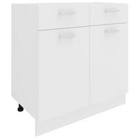 Küchenunterschrank Esilo 80 Cm Weiß - Weiß, KONVENTIONELL, Holzwerkstoff (80/82/46cm) - MID.YOU