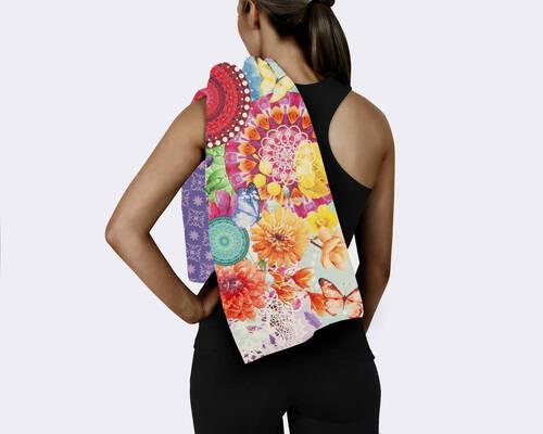Sporthandtuch Vitori Multicolor 50x100 cm - Multicolor, Trend, Textil (50/100cm)