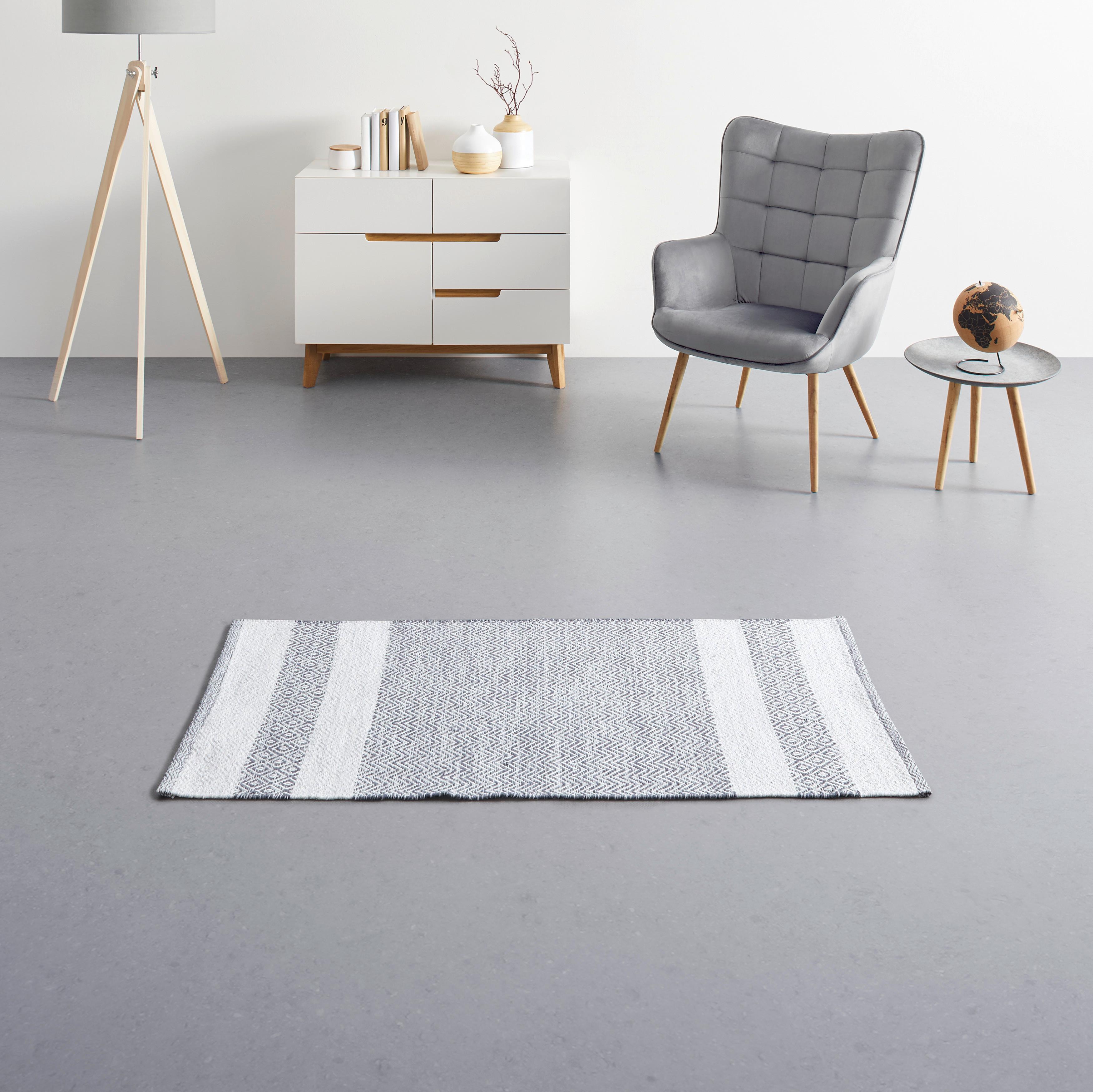 Ručne tkaný koberec ELISA, š/d: 80/150cm - svetlosivá, Modern, textil (80/150cm) - Modern Living