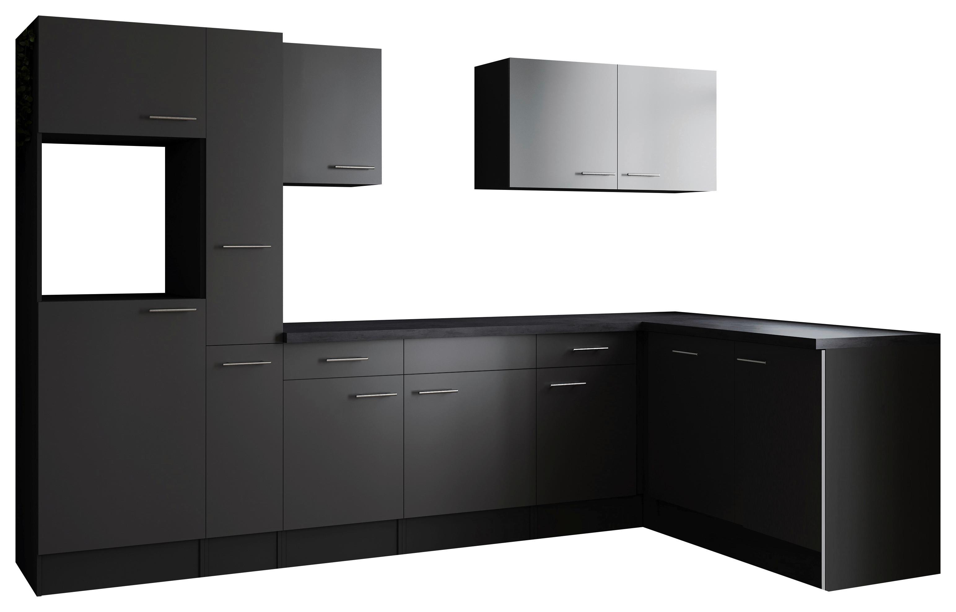 Eckküche Oliver Grau S: 310x172 Cm - Grau, Design, Holzwerkstoff (310/172cm) - Respekta