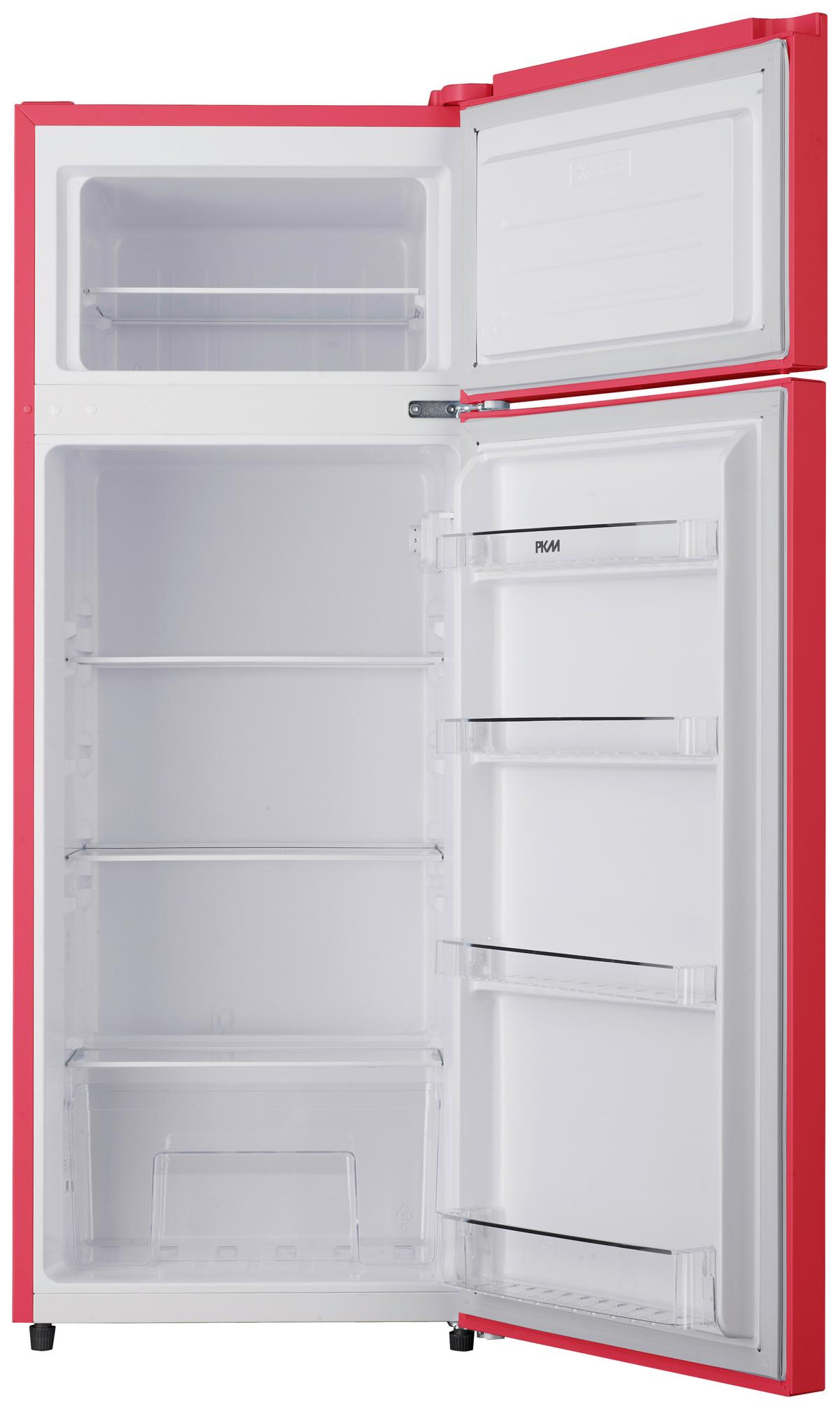 Kühl-Gefrier-Kombination Gk210-2 Fr Rot - Rot, Trend, Kunststoff/Metall (54/143/54,5cm) - PKM