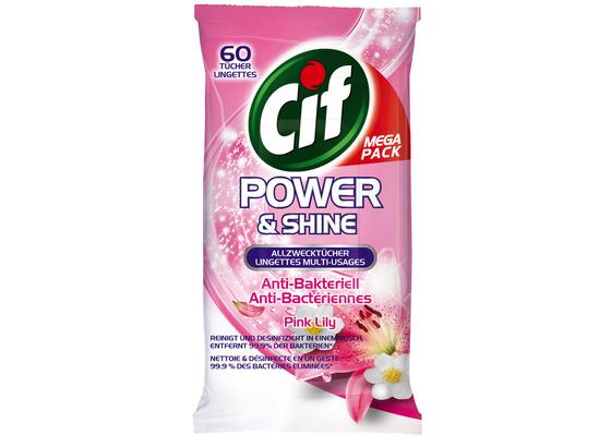 Allzwecktuch Cif Power&shine Pink Lilly - Wengefarben, Basics, Textil (4,6/20,5/11cm) Allzwecktuch Cif Power&shine Pink Lilly - Wengefarben, Basics, Textil (4,6/20,5/11cm)