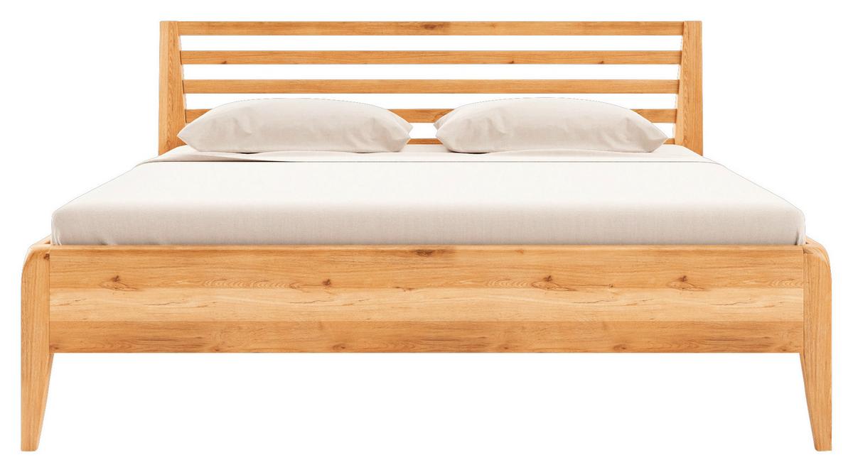Bett Lisa Naturfarben /Kernbuche 160x200cm - Naturfarben/Kernbuche, MODERN, Holz (160/200cm) - MID.YOU